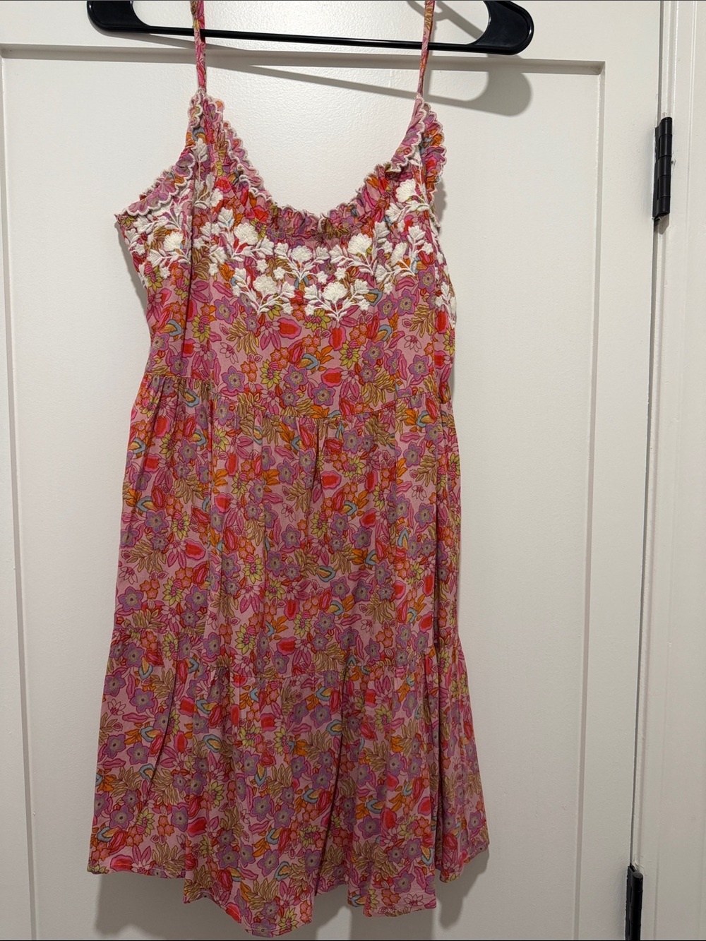 Natural Life Floral  Cami Dress in Pink and Orange
